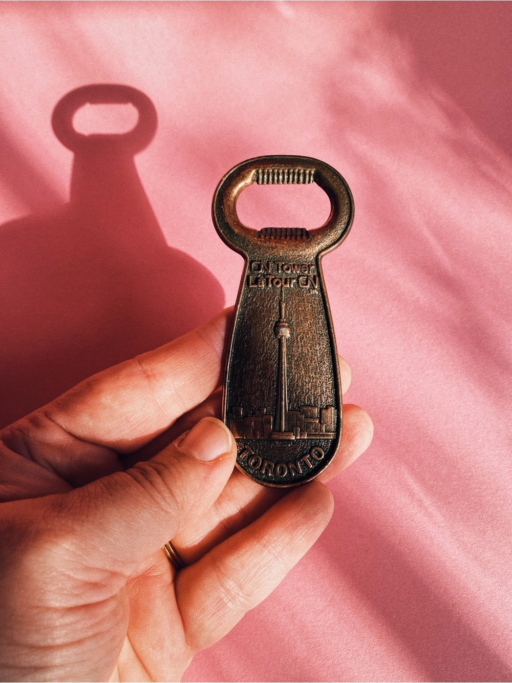 Vintage Copper Toronto CN Tower Bottle Opener